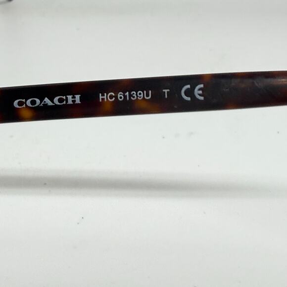 Coach HC6139U 5120 Rectangle Dark Tortoise Womens Eyeglasses H19086 - Picture 6 of 7